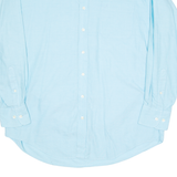 NAUTICA Vintage Oxford Mens Plain Shirt Blue Long Sleeve XL