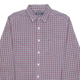 NAUTICA Mens Shirt Blue Check Long Sleeve L