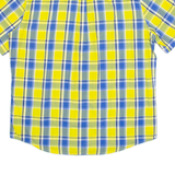 CHAPS Mens Shirt Yellow Check XL