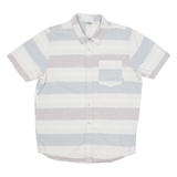 LEVI'S Mens Shirt Grey Striped M