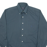 NAUTICA Mens Shirt Green Gingham Long Sleeve M