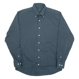 NAUTICA Mens Shirt Green Gingham Long Sleeve M