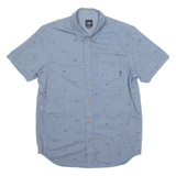VANS Mens Shirt Grey Crazy Pattern S