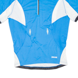 Cycling Mens Jersey Blue 1/4 Zip L
