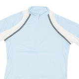 DESCENTE Cycling Womens Jersey Blue 1/4 Zip M