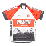 CUORE Cycling Mens Jersey Red 1/4 Zip M