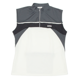 HOTNWILD Cycling Mens Jersey Grey Sleeveless 1/4 Zip L