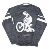 JACKAROO Cycling Mens Jersey Black Long Sleeve Full Zip M