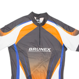 BRUNEX Cycling Mens Jersey Black 1/4 Zip XL