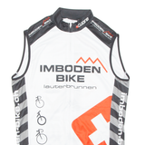 CUORE Cycling Mens Jersey White Sleeveless Full Zip M