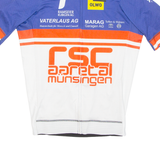 Cycling Mens Jersey Blue Full Zip M