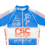 Cycling Mens Jersey Blue Full Zip M