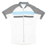 CRANE Cycling Mens Jersey White Full Zip L