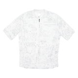 Cycling Mens Jersey White Full Zip XL