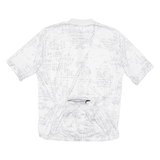 Cycling Mens Jersey White Full Zip XL