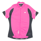 Cycling Womens Jersey Pink Full Zip L