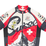 Cycling Mens Jersey Red Full Zip S