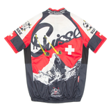 Cycling Mens Jersey Red Full Zip S