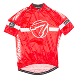 Cycling Mens Jersey Red Full Zip XL