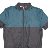 Cycling Mens Jersey Blue Full Zip M