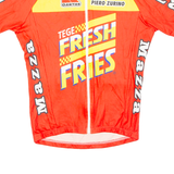 Cycling Mens Jersey Red Full Zip S