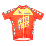 Cycling Mens Jersey Red Full Zip S