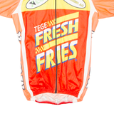 Cycling Mens Jersey Red Full Zip M