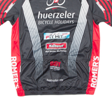 Cycling Mens Jersey Black Full Zip XL