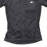 Cycling Mens Jersey Black Full Zip XL