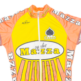 Cycling Mens Jersey Orange Full Zip S