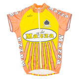 Cycling Mens Jersey Orange Full Zip S