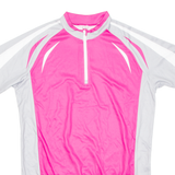 Cycling Womens Jersey Pink 1/4 Zip M