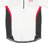 Cycling Mens Jersey White 1/2 Zip 2XL