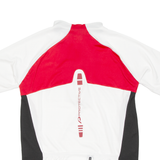 Cycling Mens Jersey White 1/2 Zip 2XL
