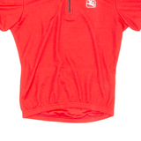 Cycling Womens Jersey Red 1/4 Zip S