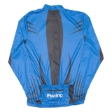 Cycling Mens Jersey Blue Long Sleeve 1/2 Zip M