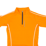 CROSSWAVE Cycling Mens Jersey Orange 1/4 Zip S