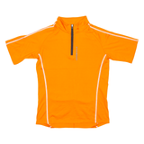 CROSSWAVE Cycling Mens Jersey Orange 1/4 Zip S
