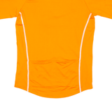 CROSSWAVE Cycling Mens Jersey Orange 1/4 Zip S