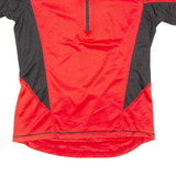Cycling Mens Jersey Red 1/4 Zip M