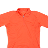 Cycling Mens Jersey Orange 1/4 Zip M