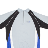 Cycling Mens Jersey Grey 1/4 Zip L