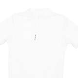 Cycling Mens Jersey White 1/4 Zip M
