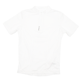 Cycling Mens Jersey White 1/4 Zip M