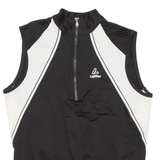 Cycling Mens Jersey Black Sleeveless 1/2 Zip M
