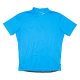 Cycling Mens Jersey Blue 1/4 Zip 2XL