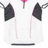 Cycling Womens Jersey White 1/4 Zip L