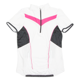 Cycling Womens Jersey White 1/4 Zip L