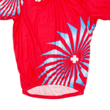 REEBOK Cycling Mens Jersey Red 1/4 Zip XL