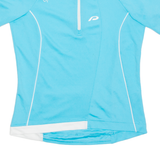 Cycling Womens Jersey Blue 1/4 Zip S